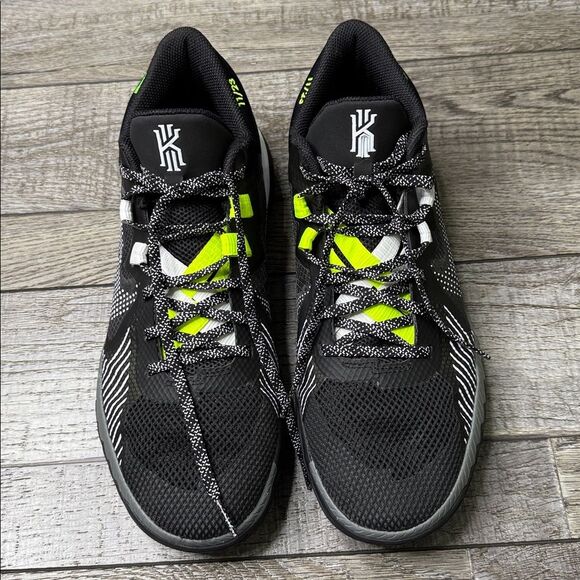 Nike Kyrie Flytrap 5 Black, Cool Grey and Neon Green Basketball Athletic Shoes main image 11